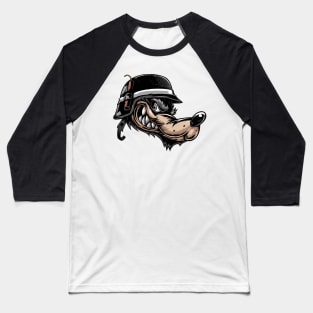 Mean wolf. Baseball T-Shirt